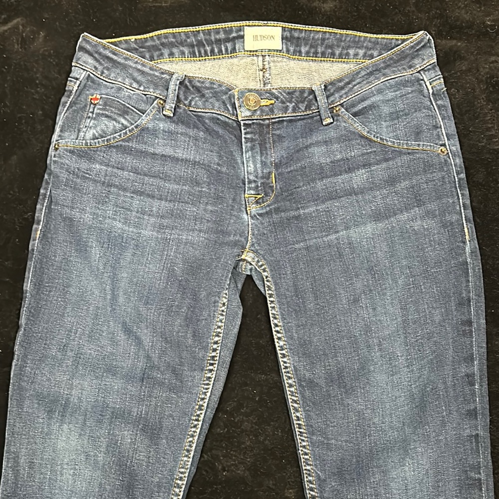 Hudson Jeans Blue Skinny Denim with Natural Fading size 27